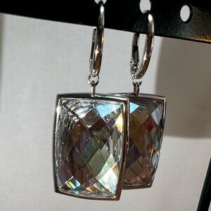 New, Never Worn Authentic Swarovski Crystal Clear Nirvana Earrings